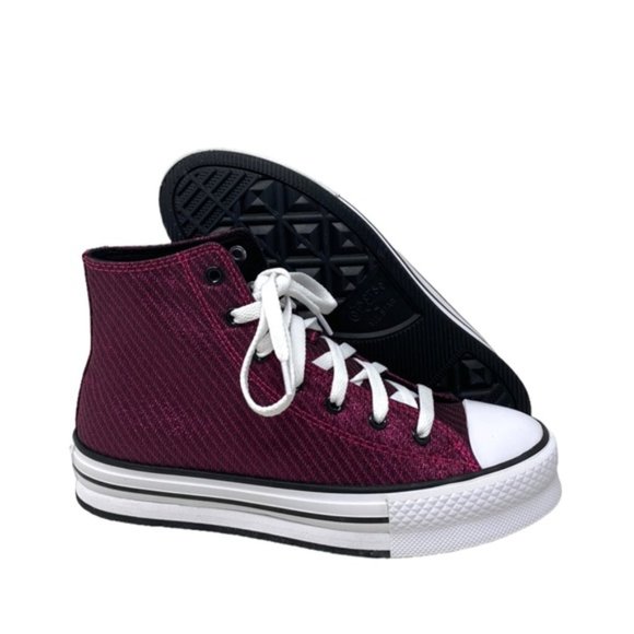 Converse Chuck Taylor Lift Platform SB Shoes Women Kid Canvas Prime Pink A05496C - Picture 7 of 9
